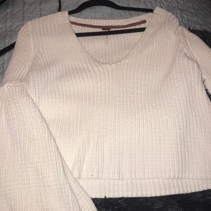 Free people damsel bell sleeve sweater.
